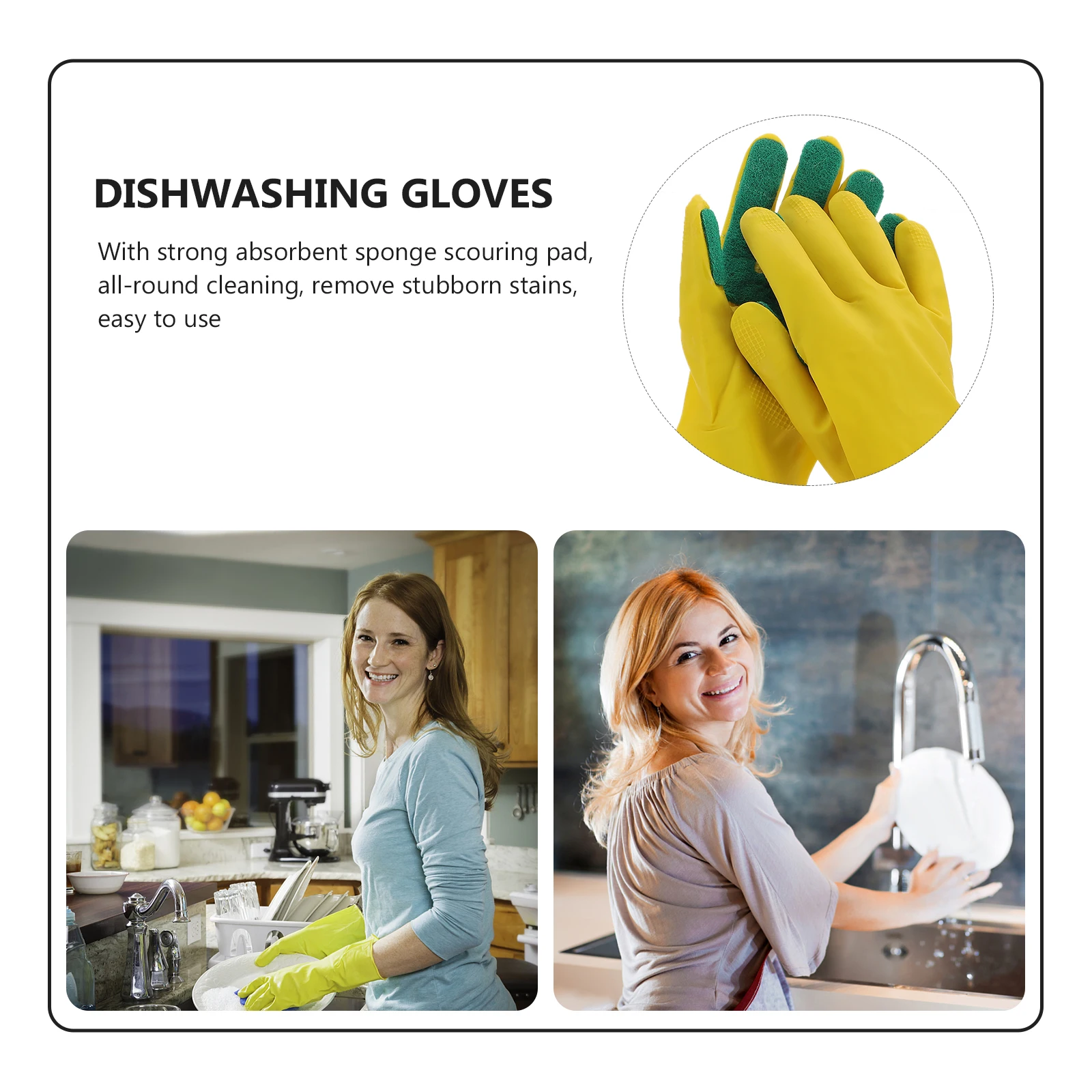 Cleaning Gloves Latex Scouring Pad Kitchen Dishwashing Car Housework Waterproof Gloves Reusable Premium Materials Stubborn
Cleaning Gloves Latex Scouring Pad Kitchen Dishwashing Car Housework Waterproof Gloves Reusable Premium Materials Stubborn