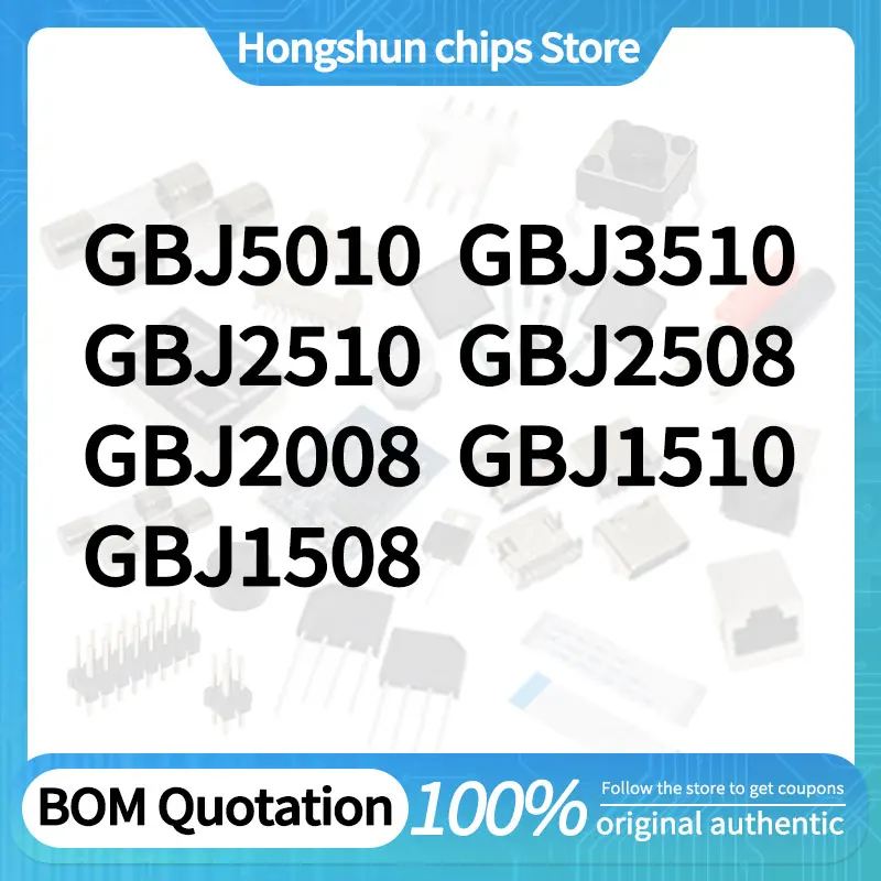 GBJ1508, GBJ1510, GBJ2008, GBJ2508, GBJ2510, GBJ3510, GBJ5010 Standard version
GBJ1508, GBJ1510, GBJ2008, GBJ2508, GBJ2510, GBJ3510, GBJ5010 Standard version