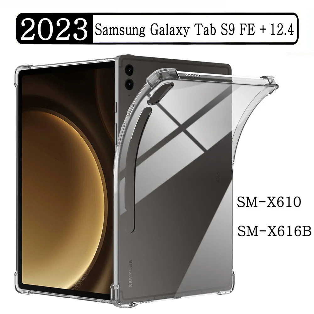 Soft Silicone Case For Samsung Galaxy Tab S9 FE Plus 2023 12.4 SM-X610 SM-X616 Tablet Case Flexible Shell Transparent Back Cover
Soft Silicone Case For Samsung Galaxy Tab S9 FE Plus 2023 12.4 SM-X610 SM-X616 Tablet Case Flexible Shell Transparent Back Cover