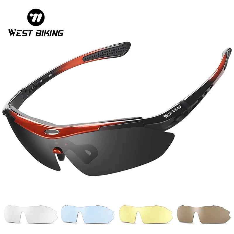 WEST BIKING мужские велосипедные поляризованные солнцезащитные очки UV 400 защитные спортивные очки трендовые очки для рыбалки MTB с 5 сменными линзами
WEST BIKING мужские велосипедные поляризованные солнцезащитные очки UV 400 защитные спортивные очки трендовые очки для рыбалки MTB с 5 сменными линзами