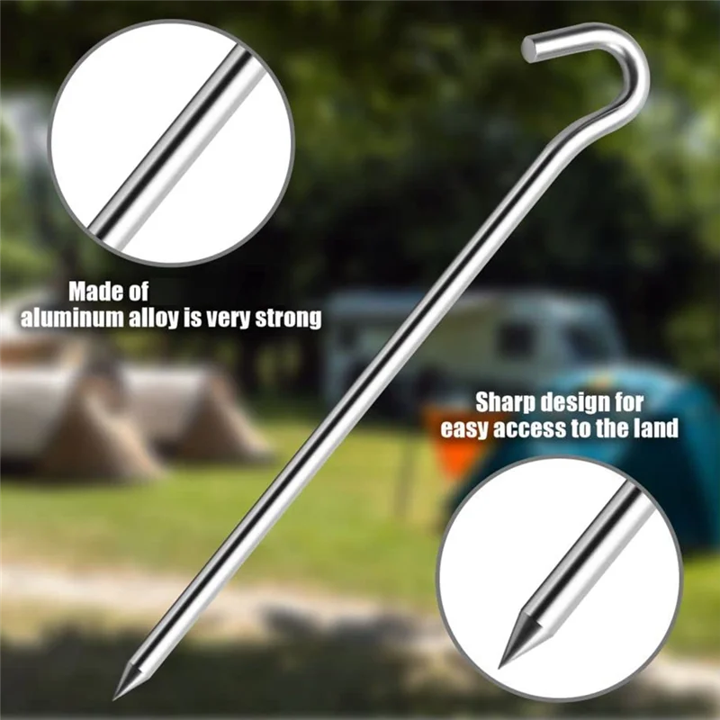 Y02A10PCS Tent Stakes Pegs with Hooks, Camping Tent Stakes for Outdoor Travel,Ground Stakes for Outdoor Camping
Y02A10PCS Tent Stakes Pegs with Hooks, Camping Tent Stakes for Outdoor Travel,Ground Stakes for Outdoor Camping