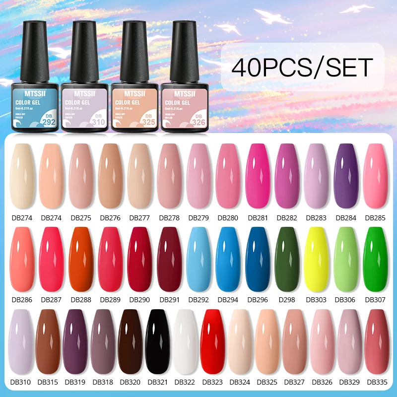 40/24/20Pcs Gel Nail Polish Set Colorful Glitter Nail Gel Kit Vernis Semi Permanent Varnishes Manicure Set Soak Off UV LED Gel
40/24/20Pcs Gel Nail Polish Set Colorful Glitter Nail Gel Kit Vernis Semi Permanent Varnishes Manicure Set Soak Off UV LED Gel