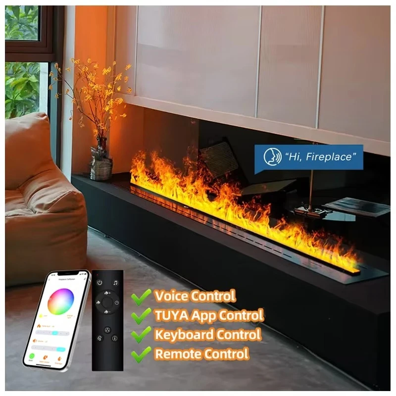 1200 1500 1800mm WIFI Control Artificial Decor Flame LED Decorative Steam Fireplace Recessed 3D Water Vapor Electric Fireplace
1200 1500 1800mm WIFI Control Artificial Decor Flame LED Decorative Steam Fireplace Recessed 3D Water Vapor Electric Fireplace