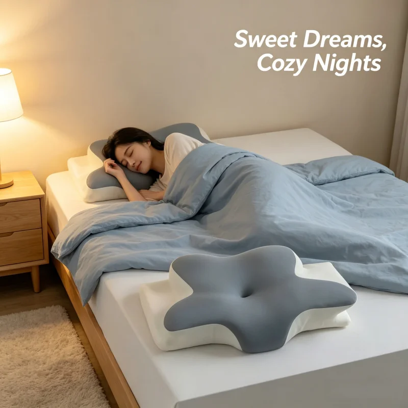 2026 Solid Color Horn Butterfly Pillow Memory Foam Slow Rebound Cervical Support Grey for Sleep
2026 Solid Color Horn Butterfly Pillow Memory Foam Slow Rebound Cervical Support Grey for Sleep