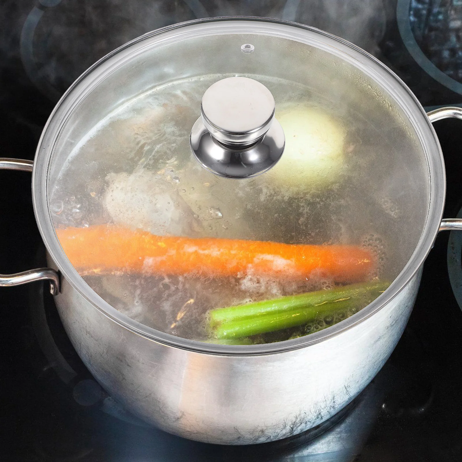 1 шт., крышка кастрюли из закаленного стекла, прозрачная круглая крышка, термостойкий кухонный аксессуар, универсальная сменная крышка кастрюли с защитой от брызг
1 шт., крышка кастрюли из закаленного стекла, прозрачная круглая крышка, термостойкий кухонный аксессуар, универсальная сменная крышка кастрюли с защитой от брызг