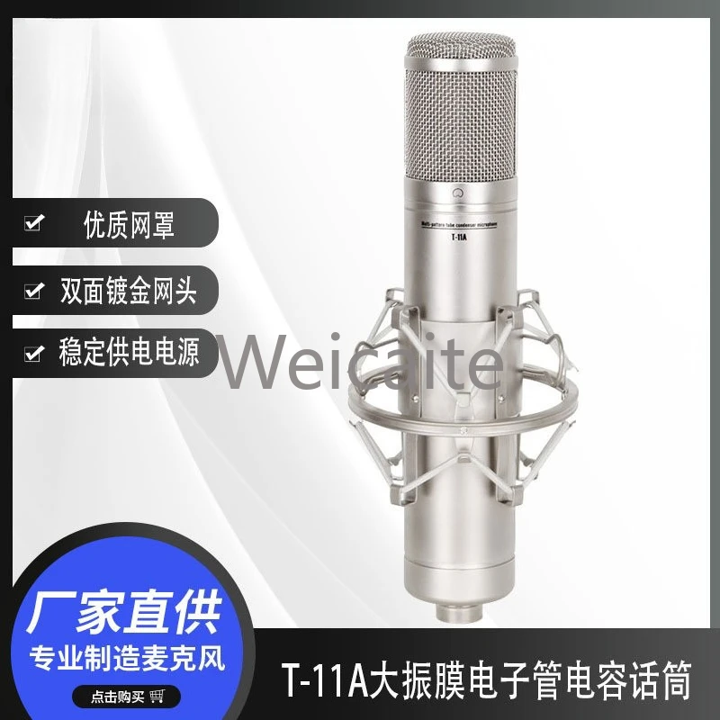 T-11A Large Diaphragm Tube Condenser Microphone Professional Recording Microphone
T-11A Large Diaphragm Tube Condenser Microphone Professional Recording Microphone
