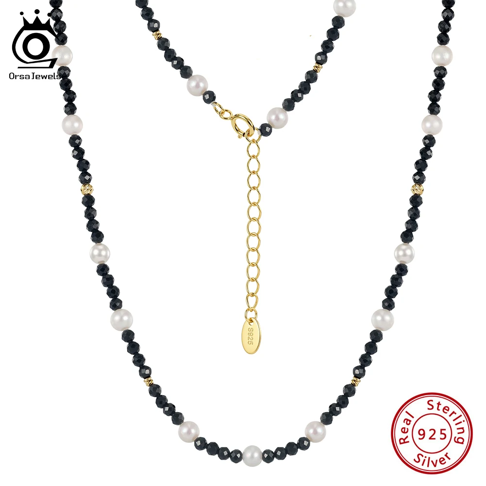 ORSA JEWELS S925 Silver Freshwater Pearl Black Obsidian Stone Choker Collar Energy Turquoise Healing Neck Accessories Gift MPN13
ORSA JEWELS S925 Silver Freshwater Pearl Black Obsidian Stone Choker Collar Energy Turquoise Healing Neck Accessories Gift MPN13