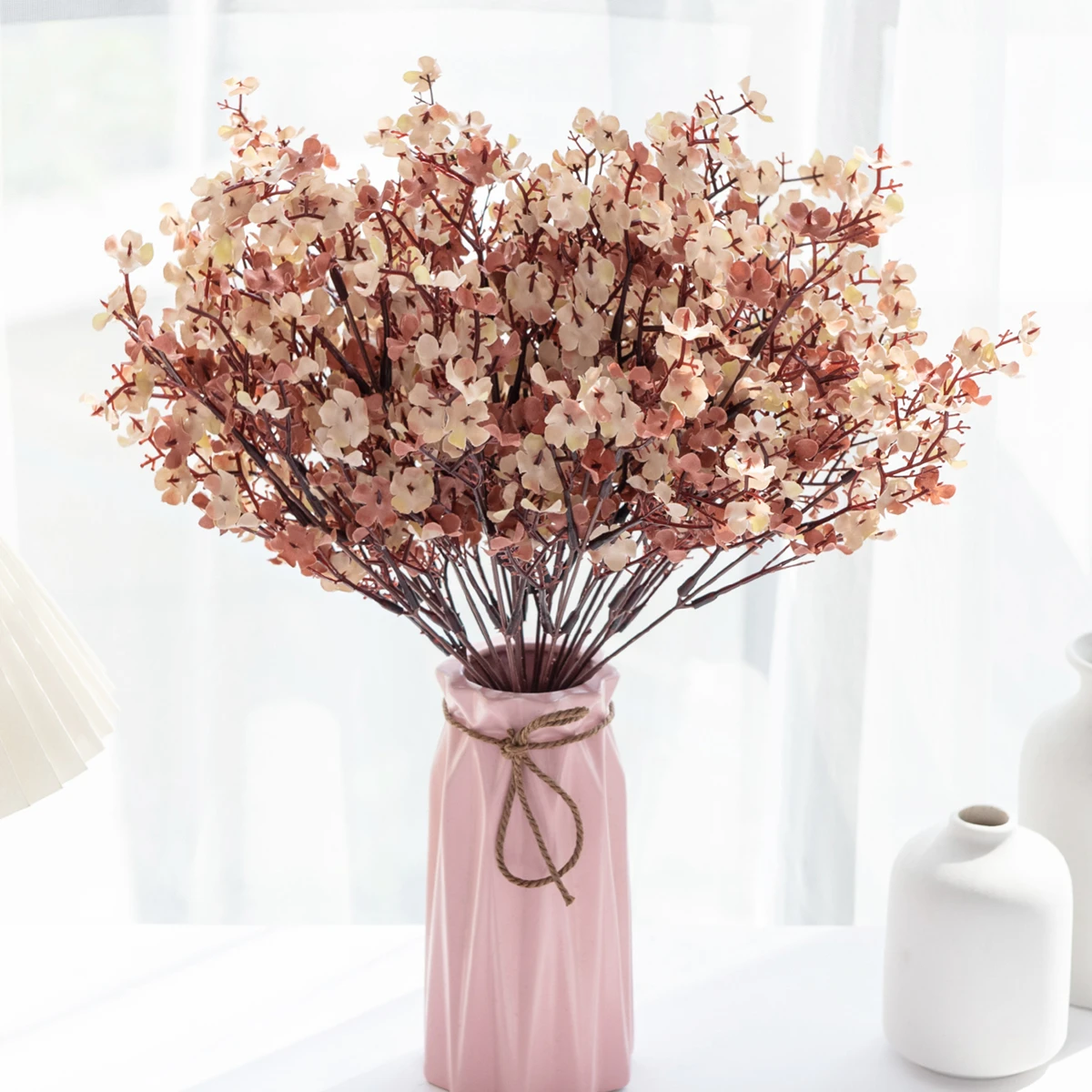Artificial Flower Silk Gypsophila Peach Home Vase Table Outdoor Garden Arch Wedding Bridal Bouquet Festival DIY Court Decoration
Artificial Flower Silk Gypsophila Peach Home Vase Table Outdoor Garden Arch Wedding Bridal Bouquet Festival DIY Court Decoration
