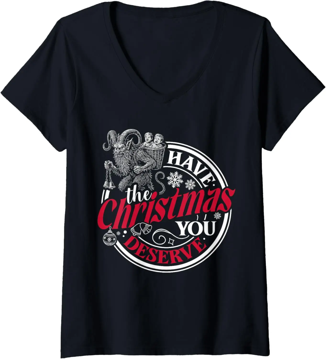 Krampus Have The Christmas You Deserve Retro Dark Humor Xmas O-Neck T-Shirt 100% Cotton Round Neck Short Sleeve Unisex Loose Tee
Krampus Have The Christmas You Deserve Retro Dark Humor Xmas O-Neck T-Shirt 100% Cotton Round Neck Short Sleeve Unisex Loose Tee
