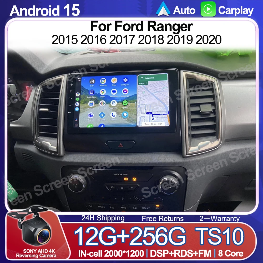 Android 15 For Ford Ranger 2015 2016 2017 2018 2019 2020 Car Radio Stereo QLED Screen GPS Multimedia Carplay Autoradio Head unit
Android 15 For Ford Ranger 2015 2016 2017 2018 2019 2020 Car Radio Stereo QLED Screen GPS Multimedia Carplay Autoradio Head unit