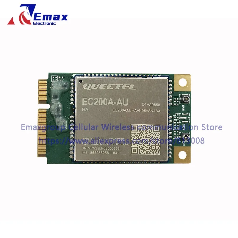 Quectel EC200A-AU PCIE с антенной Модуль LTE Cat4 MINI PCIE, совместимый с модемом EC25-AU EC21-AU UC200A-AU EG25-G EC200D
Quectel EC200A-AU PCIE с антенной Модуль LTE Cat4 MINI PCIE, совместимый с модемом EC25-AU EC21-AU UC200A-AU EG25-G EC200D