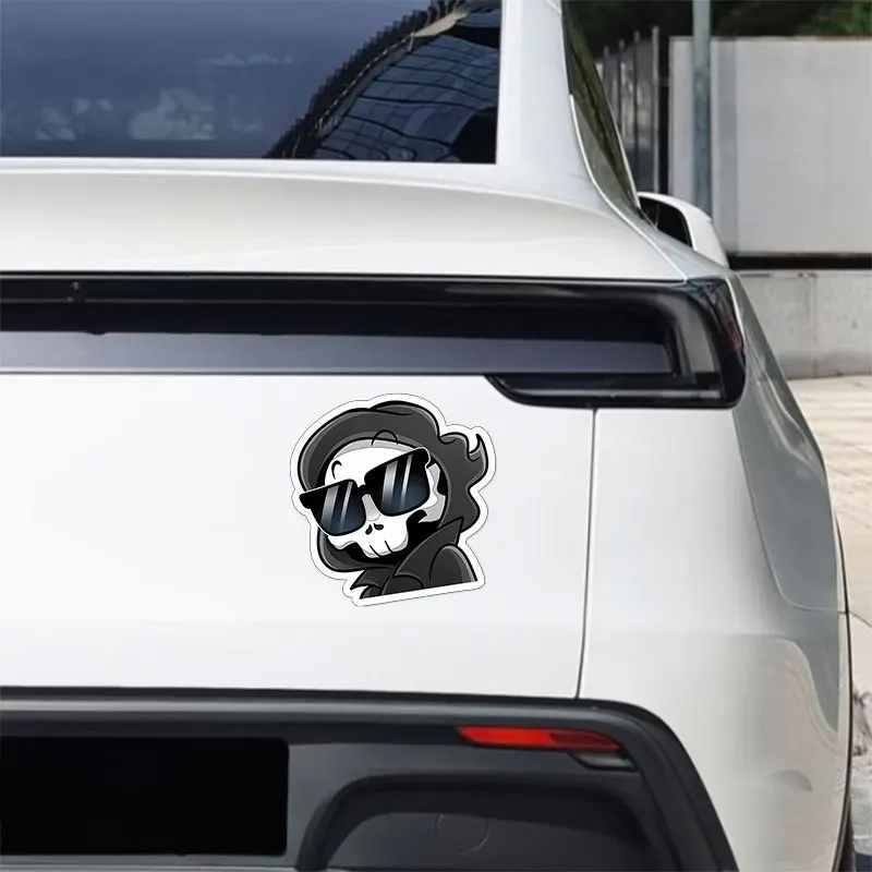 1Pc 2D Flat Cool Sunglasses Skull Waterproof Vinyl Sticker, Decal for Car Laptop Bumper Window Helmet
1Pc 2D Flat Cool Sunglasses Skull Waterproof Vinyl Sticker, Decal for Car Laptop Bumper Window Helmet