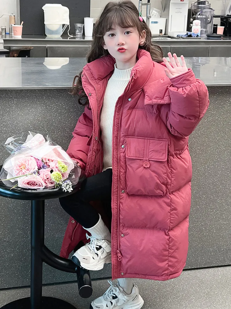 5-16T Girls Long Solid Parkas Children'S Outerwear Winter Warm Coat Fashion Hooded Big Pockets Jackets Red/Black/Purple
5-16T Girls Long Solid Parkas Children'S Outerwear Winter Warm Coat Fashion Hooded Big Pockets Jackets Red/Black/Purple
