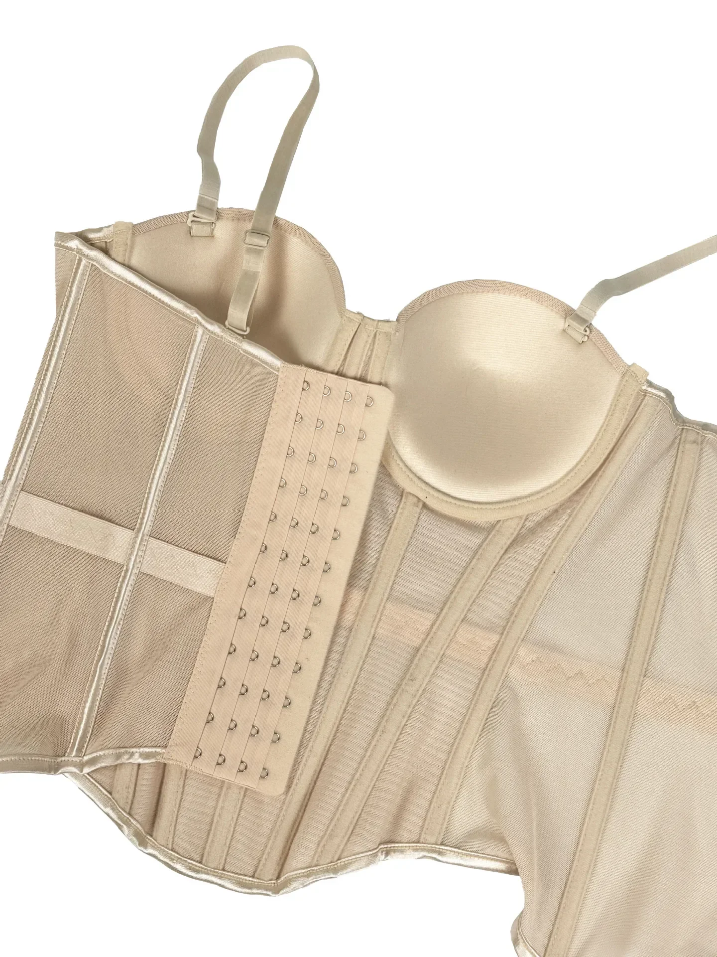 Corsé de malla transparente sexy para mujer, elegante top corto moldeador de cintura, bustier para mujer, top corto de noche para chicas, moldeador de cuerpo corto para mujer Corsé de malla transparente sexy para mujer, elegante top corto moldeador de cintura, bustier para mujer, top corto de noche para chicas, moldeador de cuerpo corto para mujer