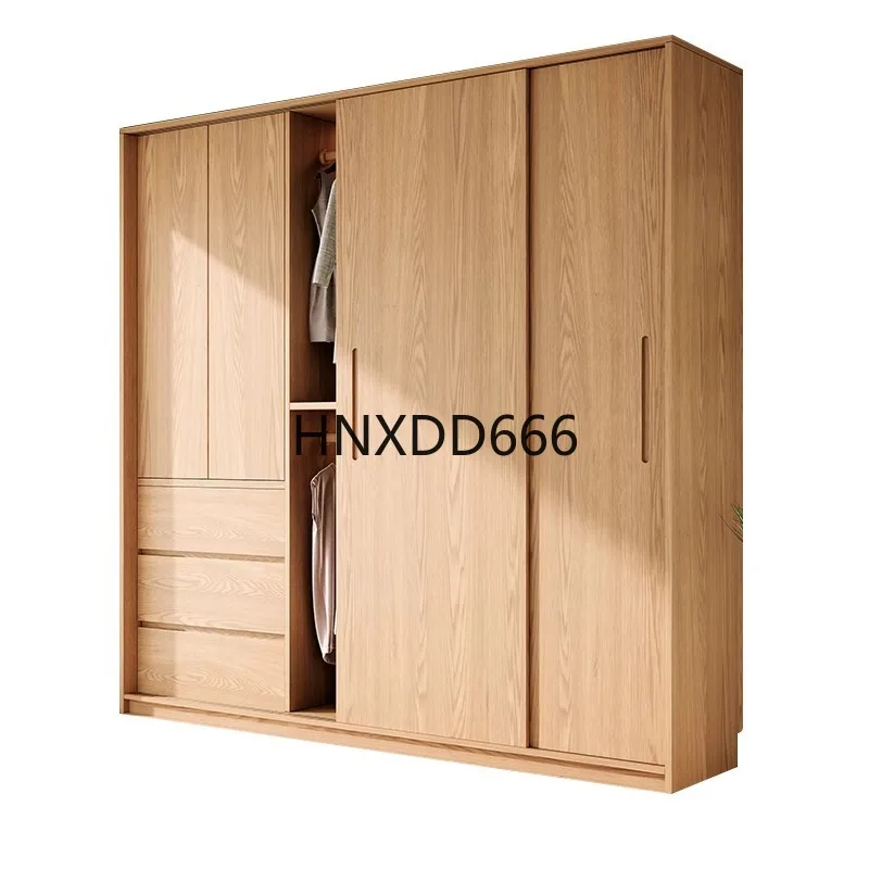 All solid wood North American oak sliding door wardrobe master bedroom home simple modern sliding door large wardrobe customizat
All solid wood North American oak sliding door wardrobe master bedroom home simple modern sliding door large wardrobe customizat