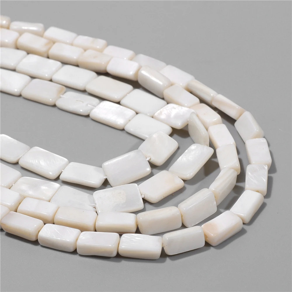 White Natural Mother of Pearl Beads Rectangle Shell Loose Spacer Beads for Women DIY Necklace Earrings Jewelry Making Accessries
White Natural Mother of Pearl Beads Rectangle Shell Loose Spacer Beads for Women DIY Necklace Earrings Jewelry Making Accessries