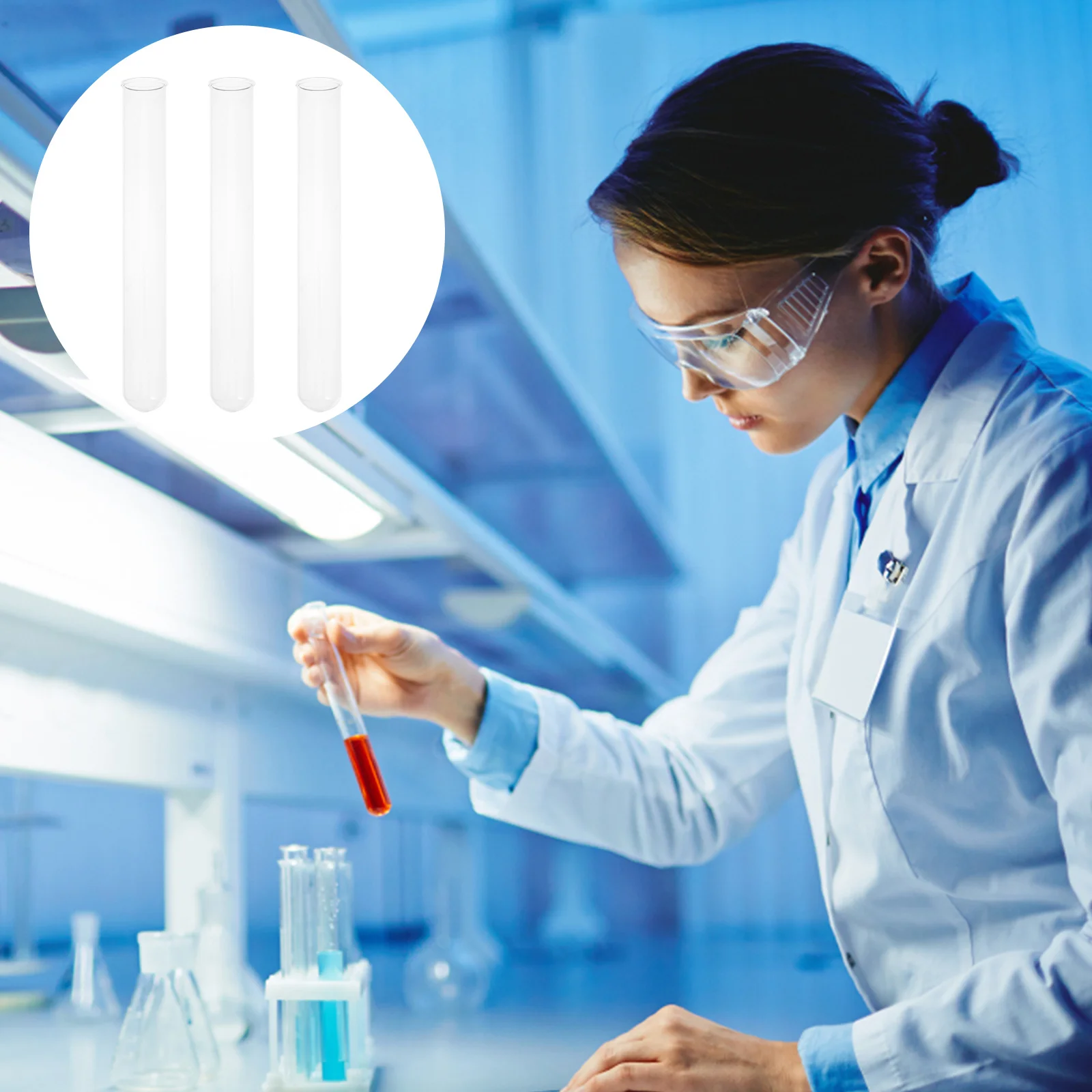 10Pcs Clear Glass Test Tube Professional Laboratory Supplies for Scientific Experiments DIY Glue Artworks Transparent Liquid
10Pcs Clear Glass Test Tube Professional Laboratory Supplies for Scientific Experiments DIY Glue Artworks Transparent Liquid