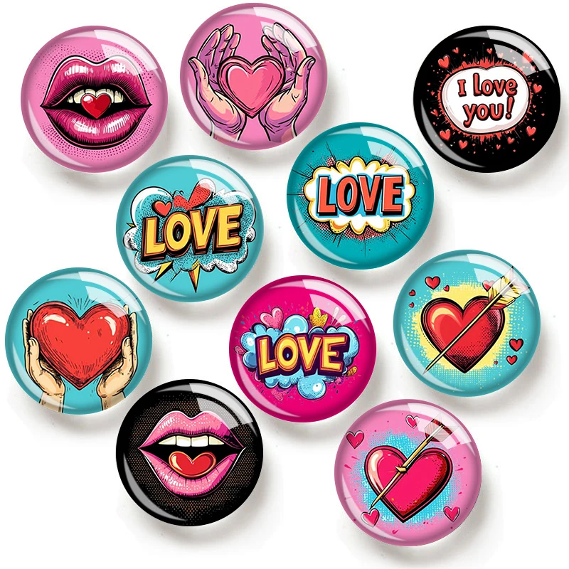 Valentine's Day 12/18/20/25mm glass cabochon bracelet pendant rings for jewelry demo earrings back Making findings
Valentine's Day 12/18/20/25mm glass cabochon bracelet pendant rings for jewelry demo earrings back Making findings