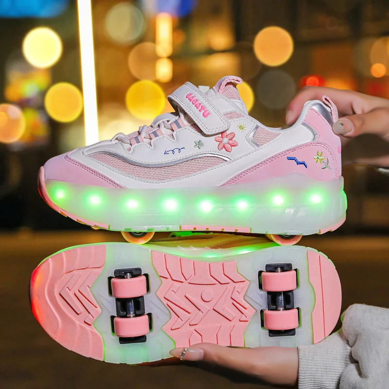 Новый стиль, детские роликовые туфли, четырехколесные роликовые коньки для девочек, дышащие коньки, кроссовки, обувь для катания на коньках двойного назначения
Новый стиль, детские роликовые туфли, четырехколесные роликовые коньки для девочек, дышащие коньки, кроссовки, обувь для катания на коньках двойного назначения