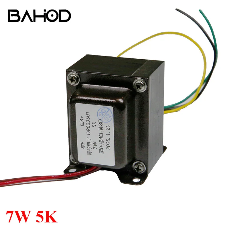 BAHOD 1pcs 7W 5K Single-ended Output Transformer for 6P1 6P14 6V6 Vacuum Tube Amplifier
BAHOD 1pcs 7W 5K Single-ended Output Transformer for 6P1 6P14 6V6 Vacuum Tube Amplifier