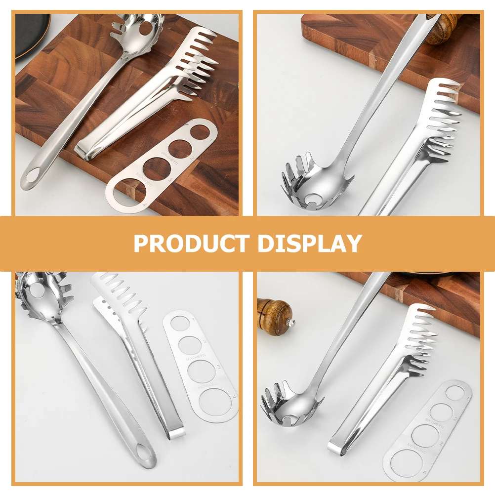 Stainless Steel Spaghetti Set Pasta Serving Measure Tool Measuring Device Portion Colander Kitchen Gadget Spoon Practical Long
Stainless Steel Spaghetti Set Pasta Serving Measure Tool Measuring Device Portion Colander Kitchen Gadget Spoon Practical Long