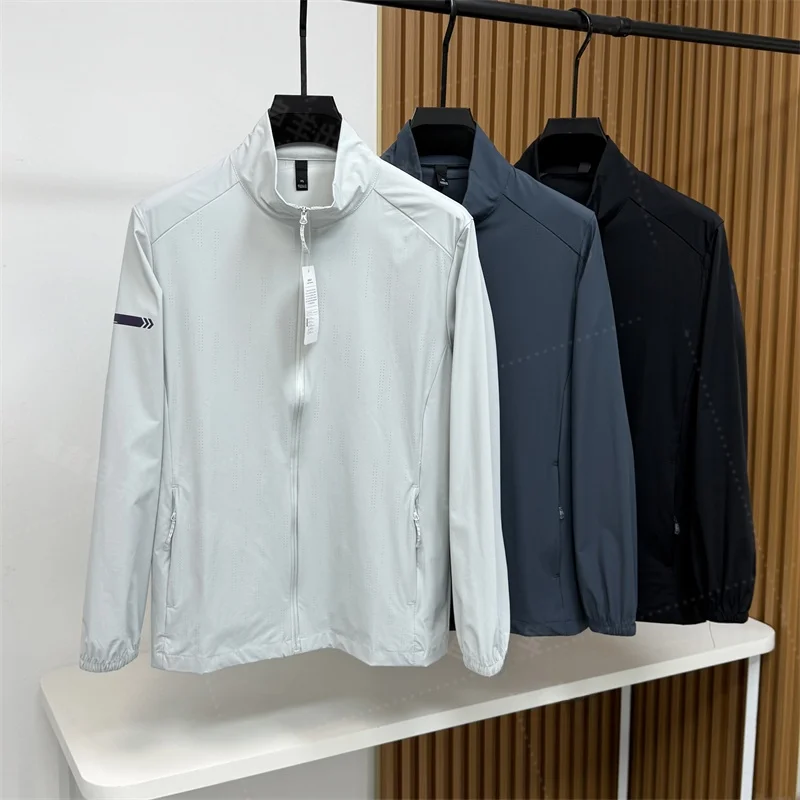 Мужской летний легкий ледяной шелковый воротник-стойка, уличный дэт, дышащий, приятный для кожи, с застежкой-молнией
Мужской летний легкий ледяной шелковый воротник-стойка, уличный дэт, дышащий, приятный для кожи, с застежкой-молнией