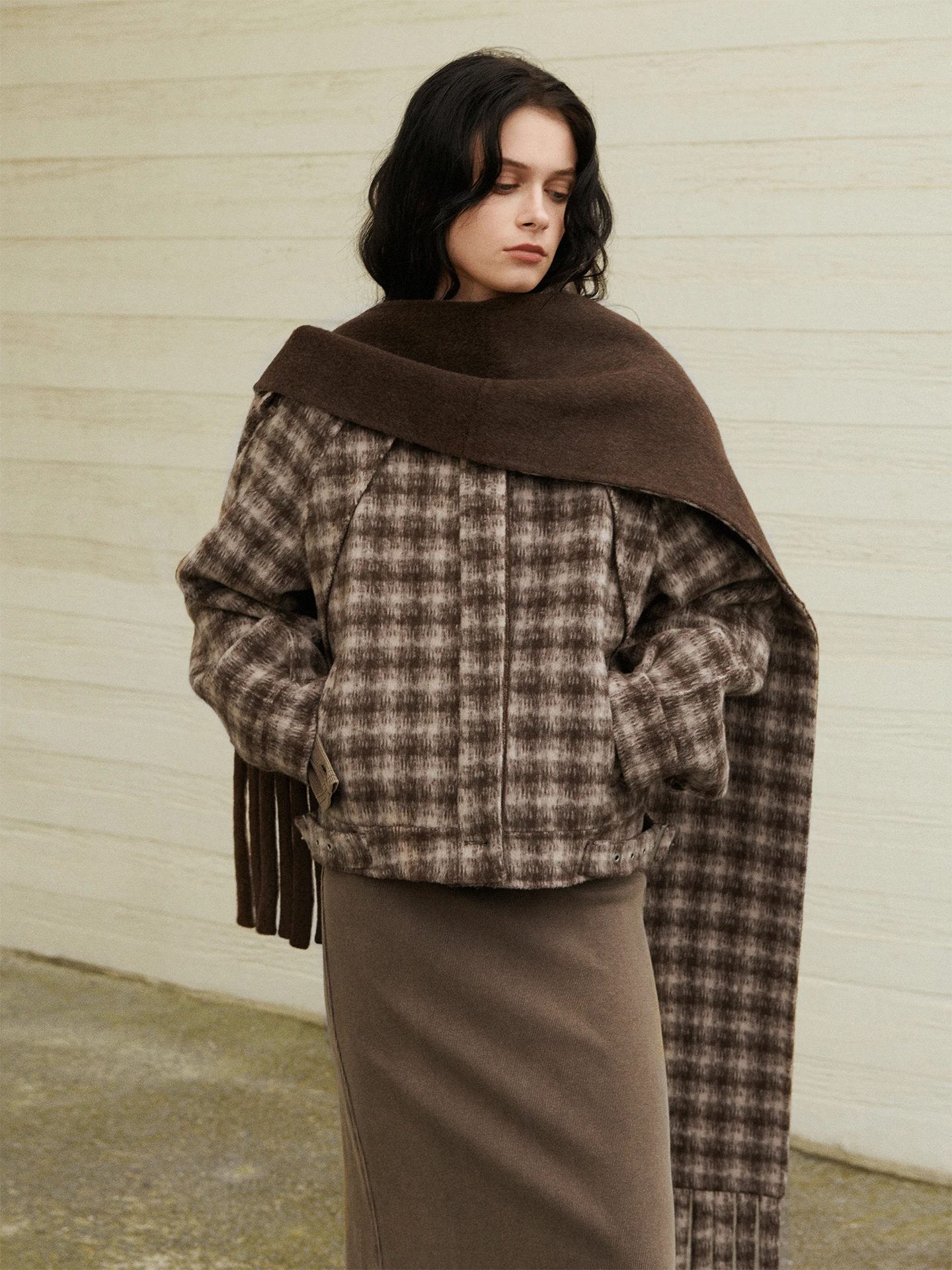 Пальто Dozzease в стиле ретро, в клетку, из двусторонней шерсти альпака, с бахромой, женское, повседневное, приталенное, для зимы
Пальто Dozzease в стиле ретро, в клетку, из двусторонней шерсти альпака, с бахромой, женское, повседневное, приталенное, для зимы