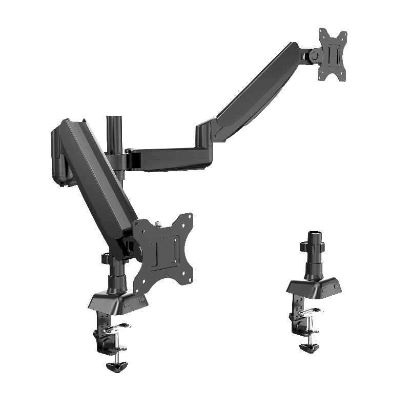 Dual monitor arms for 13 to 27-inch screens, fully adjustable ergonomic monitor stand for 2 monitors
Dual monitor arms for 13 to 27-inch screens, fully adjustable ergonomic monitor stand for 2 monitors