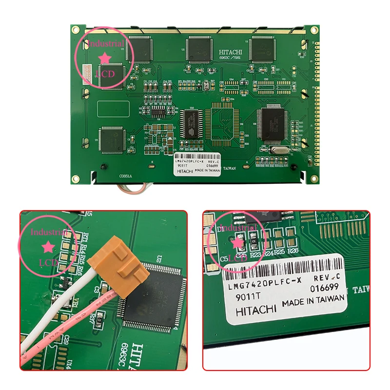 Оригинальный ЖК-дисплей LMG7420PLFC-X 5,1 дюйма, панель LMG7420PLFC X, 240*128, совместимая новая синяя ЖК-панель
Оригинальный ЖК-дисплей LMG7420PLFC-X 5,1 дюйма, панель LMG7420PLFC X, 240*128, совместимая новая синяя ЖК-панель