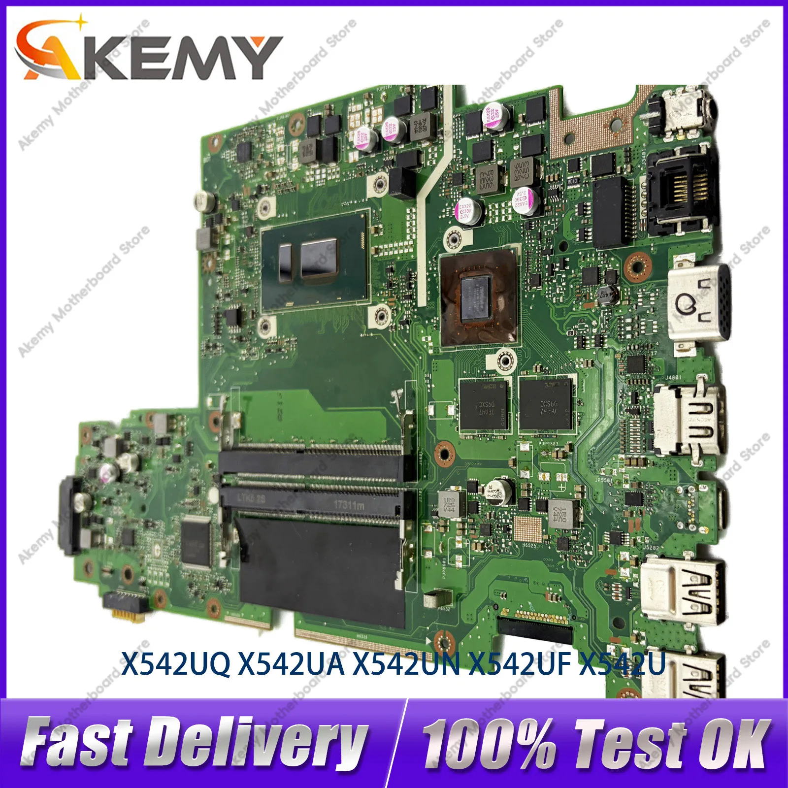 X542UQ Laptop Motherboard For ASUS X542UR X542UQR X542U FL8000U X542UN X542URR A580U X542URV X542UF Mainboard With I3 I5 I7 CPU
X542UQ Laptop Motherboard For ASUS X542UR X542UQR X542U FL8000U X542UN X542URR A580U X542URV X542UF Mainboard With I3 I5 I7 CPU