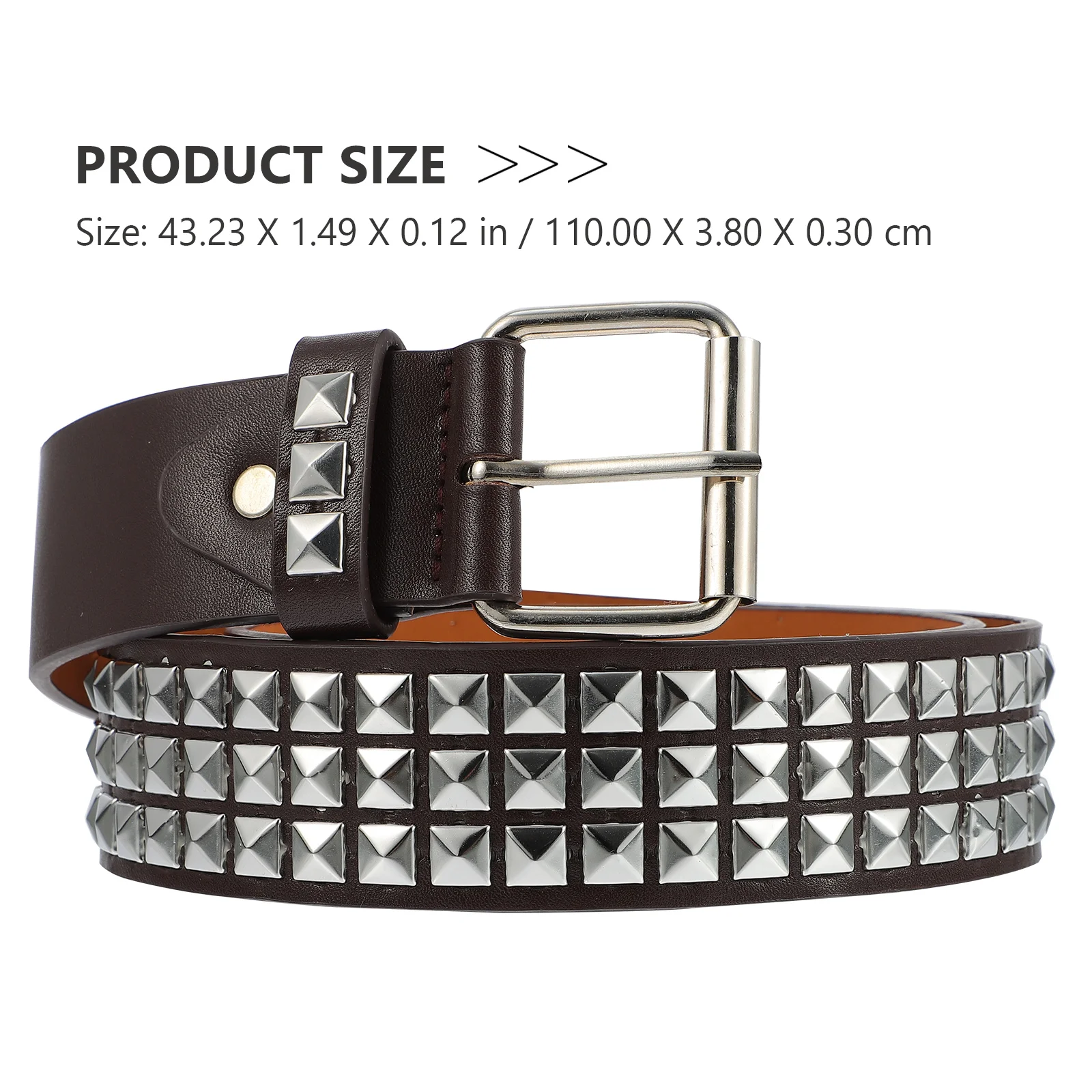 Rivet Belt Men and Women Fashionable Vintage Decorative Waistband Pu Lightweight
Rivet Belt Men and Women Fashionable Vintage Decorative Waistband Pu Lightweight