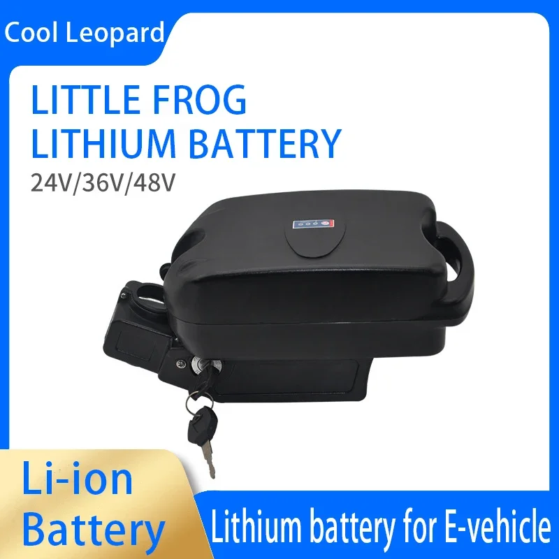 Large capacity 24V/36V/48V 13AH lithium battery, used for small frog shell lithium battery of power mountain bike seat tube. 
Large capacity 24V/36V/48V 13AH lithium battery, used for small frog shell lithium battery of power mountain bike seat tube.