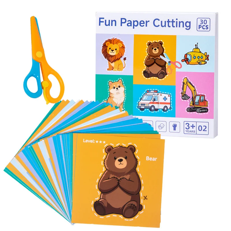 30pcs Children Paper Cuttings Toys Handmade DIY Material Puzzle Early Education Toy Art Supply Handicrafts with Scissors
30pcs Children Paper Cuttings Toys Handmade DIY Material Puzzle Early Education Toy Art Supply Handicrafts with Scissors