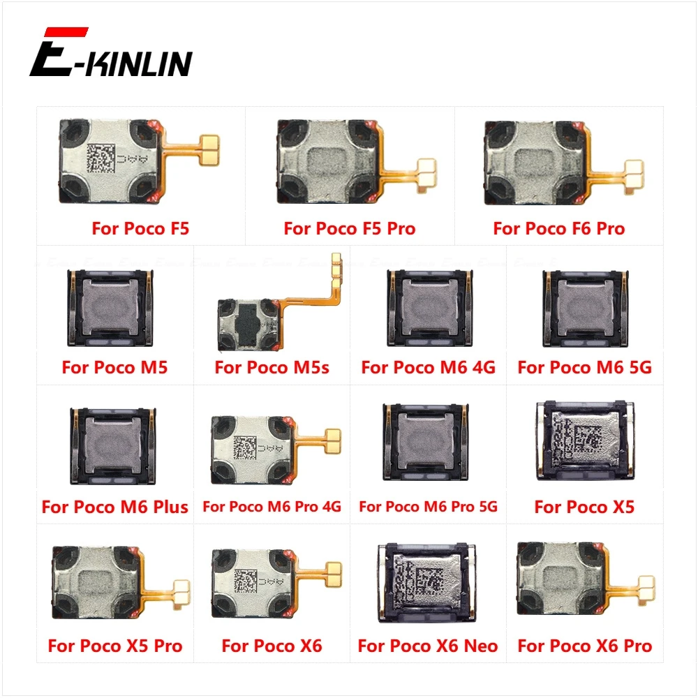 Верхний динамик, запасные части для наушников Xiaomi Poco F5 F6 M5 M5s M6 X5 X6 Pro Plus Neo 5G 4G, гибкий кабель
Верхний динамик, запасные части для наушников Xiaomi Poco F5 F6 M5 M5s M6 X5 X6 Pro Plus Neo 5G 4G, гибкий кабель