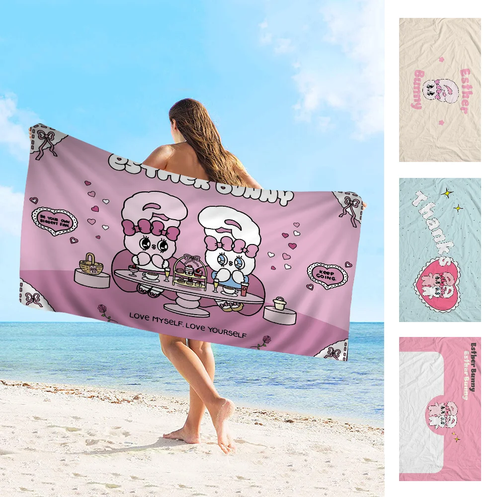 E-Esther-B-Bunny Beach Towels Shower Towel Sauna Travel Spa Microfiber Quick Dry Gym Accessories Cute Room Decor
E-Esther-B-Bunny Beach Towels Shower Towel Sauna Travel Spa Microfiber Quick Dry Gym Accessories Cute Room Decor