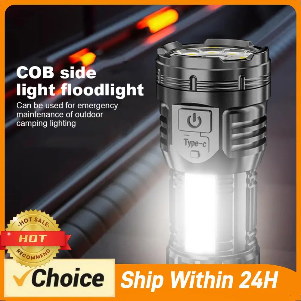 9LED Powerful Flashlight with COB Side Light Camping Lantern USB Rechargeable Emergency Work Light for Outdoor Camping Hiking
9LED Powerful Flashlight with COB Side Light Camping Lantern USB Rechargeable Emergency Work Light for Outdoor Camping Hiking