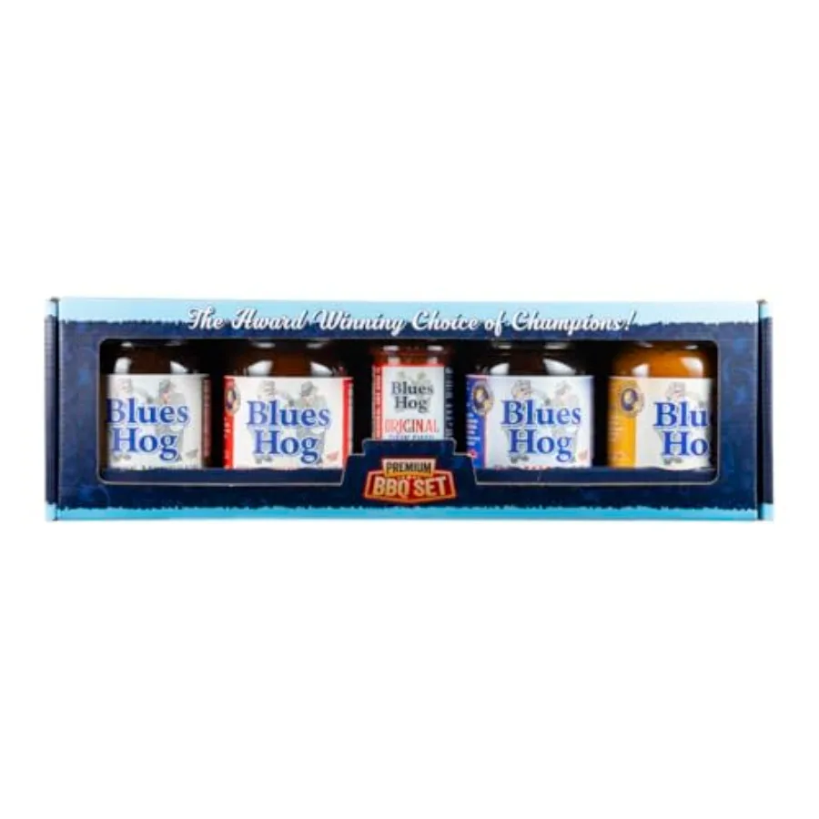 Blues Hog Premium Gift Set Barbecue Sauce and Dry Rub Sampler Pack Choice of Champions BBQ Variety Pack All‑Natural and Made in
Blues Hog Premium Gift Set Barbecue Sauce and Dry Rub Sampler Pack Choice of Champions BBQ Variety Pack All‑Natural and Made in