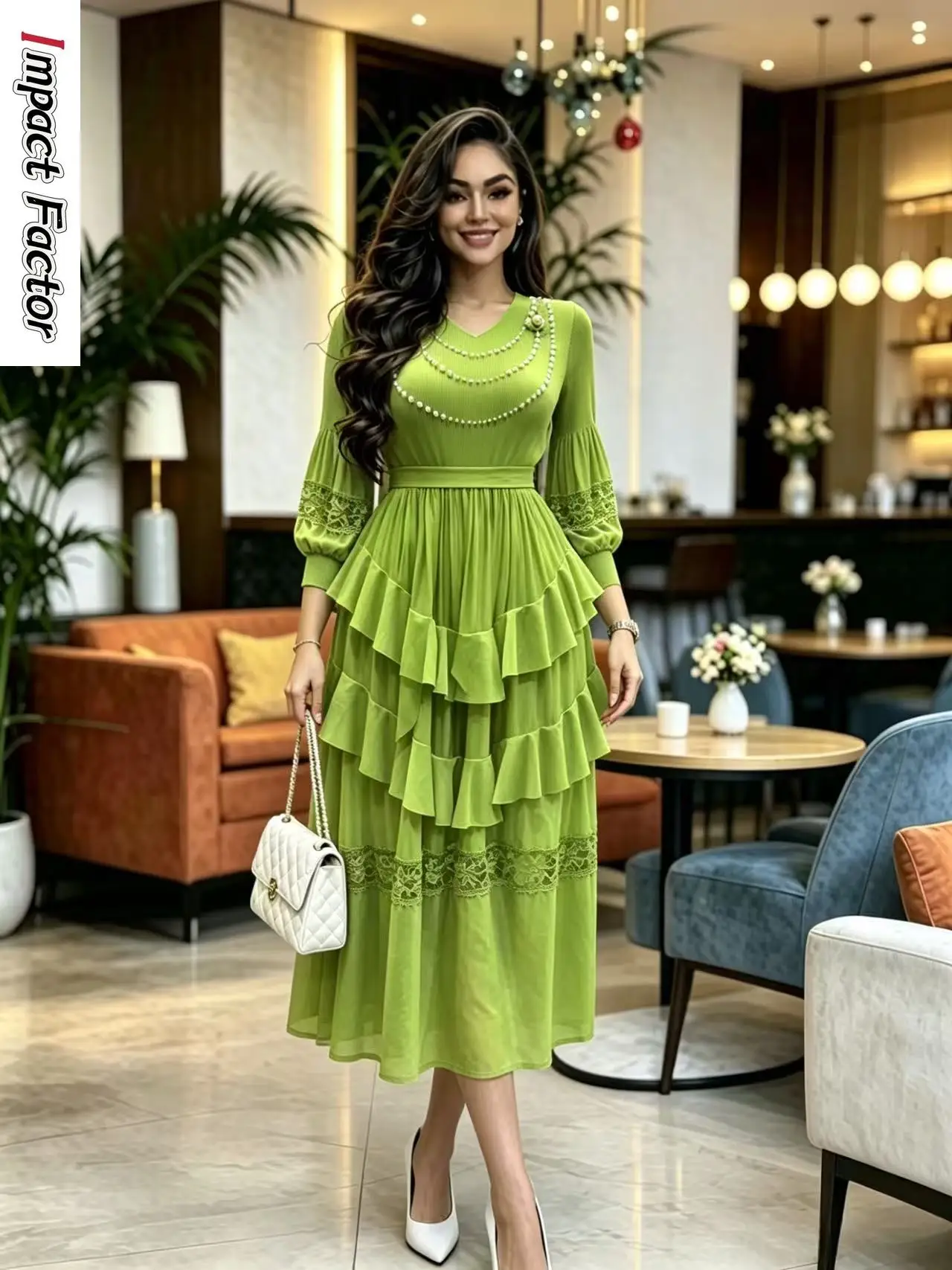 Miyake Summer New Loose Women's Dress Fashionable Slim V-neck Solid Color Elegant Long Dress
Miyake Summer New Loose Women's Dress Fashionable Slim V-neck Solid Color Elegant Long Dress