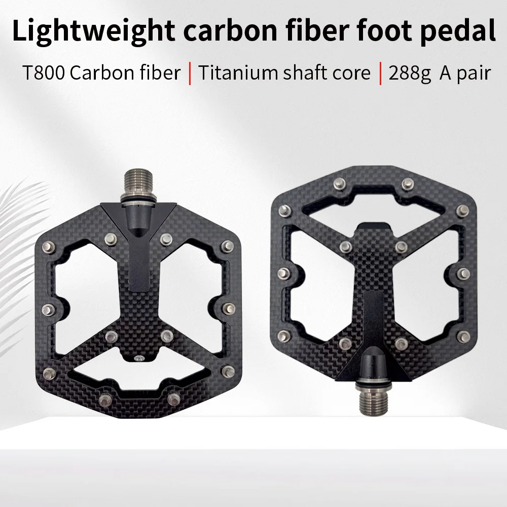 STAMP 1/7/11 Pedals Ultralight T800 Carbon Fiber Bicycle Pedals Titanium Axle LL-GLIDE Bearings Pedals MTB AM Road Bike Pedals
STAMP 1/7/11 Pedals Ultralight T800 Carbon Fiber Bicycle Pedals Titanium Axle LL-GLIDE Bearings Pedals MTB AM Road Bike Pedals