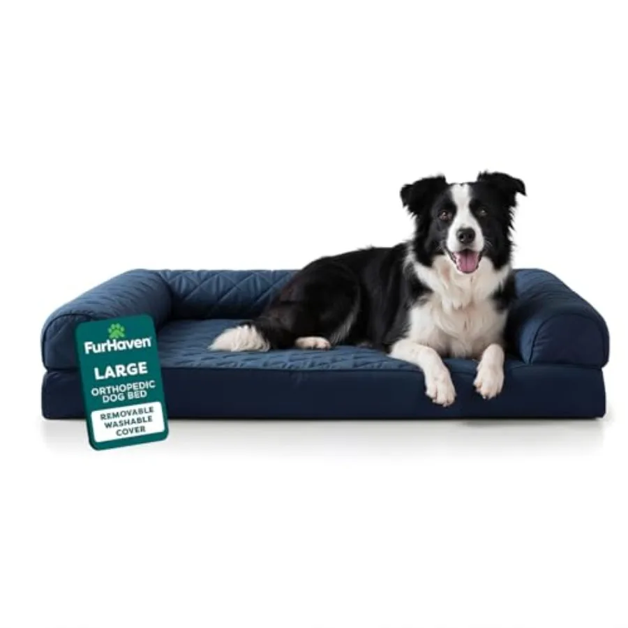 Classic Sofa Orthopedic Dog Bed for Dogs with Egg Crate with a Solid Orthopedic Foam Base for Joint Support, Removable Washable
Classic Sofa Orthopedic Dog Bed for Dogs with Egg Crate with a Solid Orthopedic Foam Base for Joint Support, Removable Washable