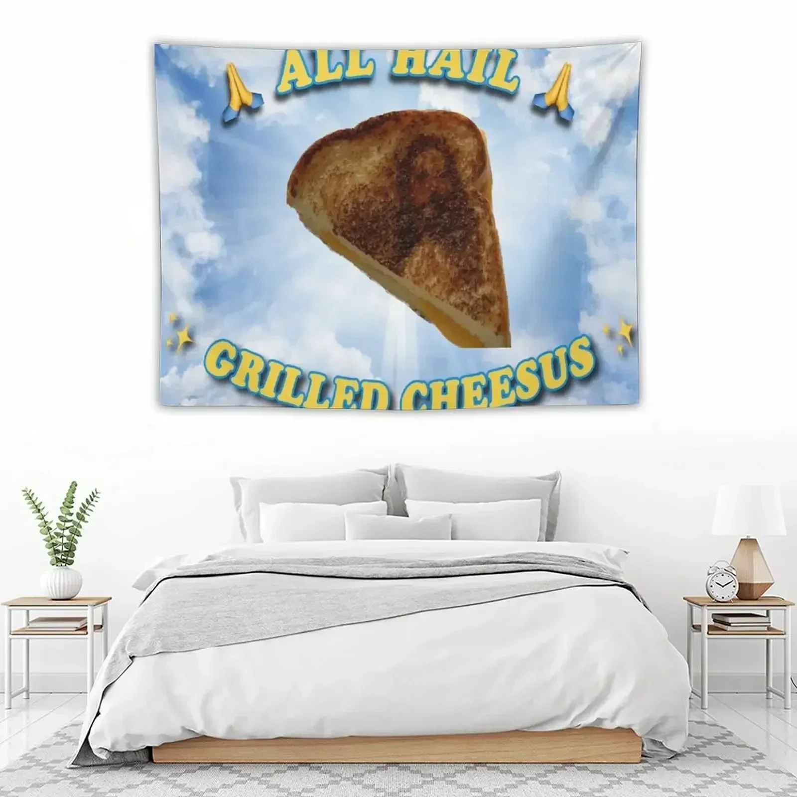 grilled cheesus Tapestry Aesthetic Decoration Wall Decor Wall Hanging Decor Hanging Wall Tapestry
grilled cheesus Tapestry Aesthetic Decoration Wall Decor Wall Hanging Decor Hanging Wall Tapestry