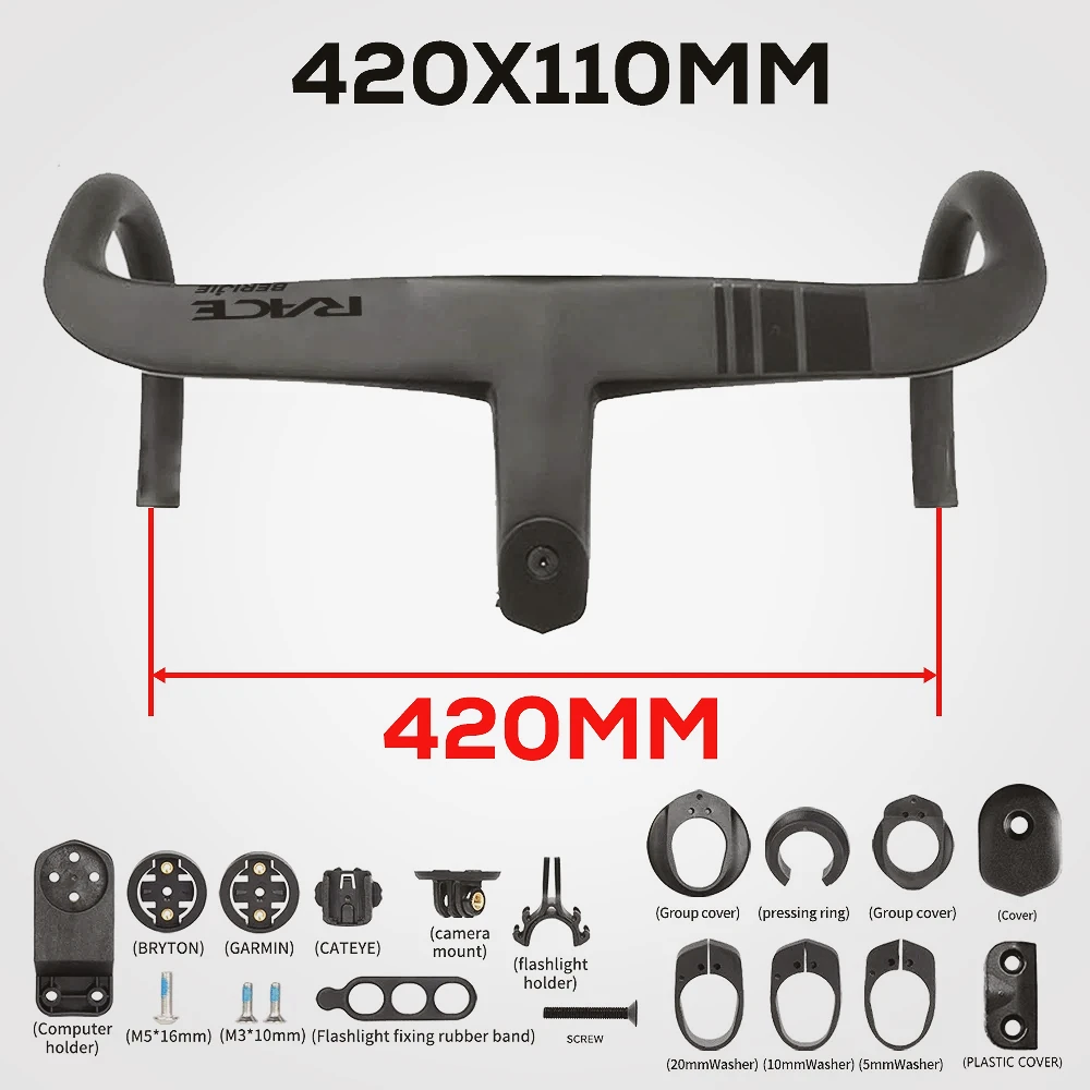 RACE Road Bicycle T800 Full Carbon Fiber High rigidity Manillar Integratedo Cycling Handlebar,Full Internal Routing With Mount
RACE Road Bicycle T800 Full Carbon Fiber High rigidity Manillar Integratedo Cycling Handlebar,Full Internal Routing With Mount