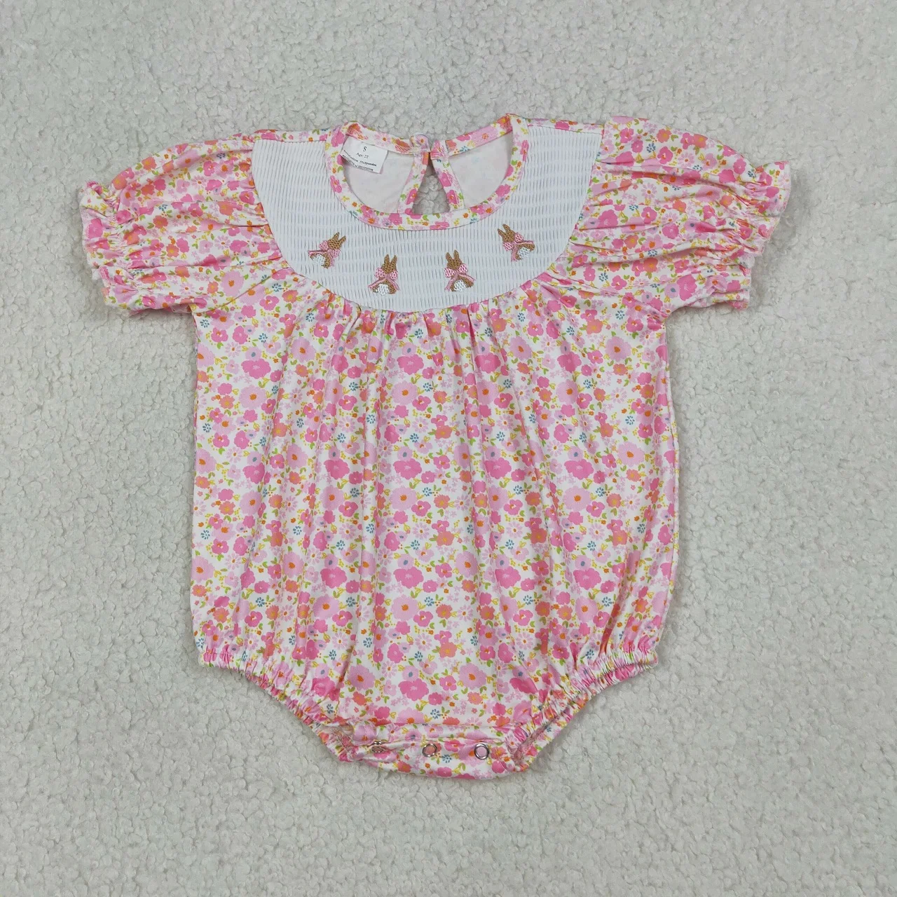 Wholesale Newborn Baby Girl Easter Clothes Kids Toddler Infant Short Sleeves Children Flower Rabbits Bows Flower Romper Clothing
Wholesale Newborn Baby Girl Easter Clothes Kids Toddler Infant Short Sleeves Children Flower Rabbits Bows Flower Romper Clothing