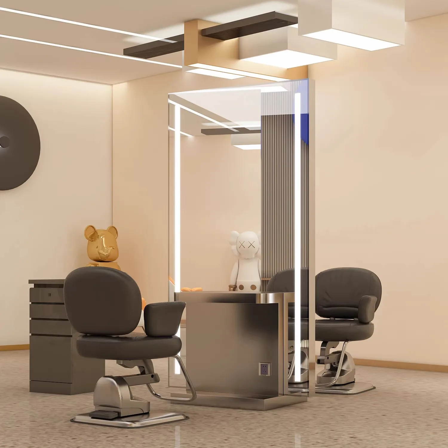 Factory direct sales barbershop mirror hairdresser mirror stand hair salon special lamp double-sided hair cutting salon
Factory direct sales barbershop mirror hairdresser mirror stand hair salon special lamp double-sided hair cutting salon