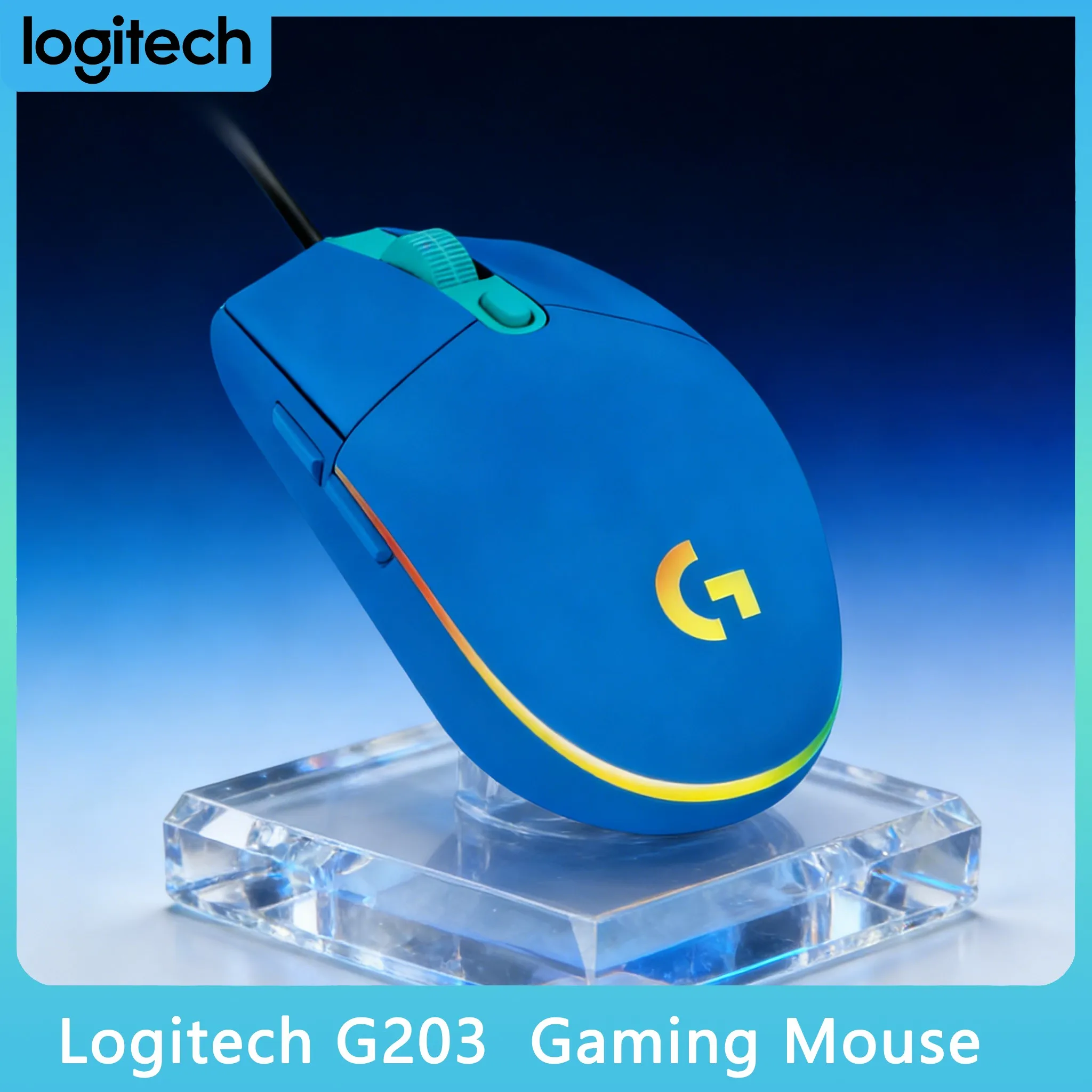 Logitech G203 RGB Mouse Custom Lighting to Match Your Desk
Logitech G203 RGB Mouse Custom Lighting to Match Your Desk