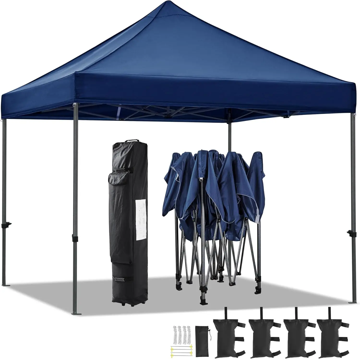 Canopy Tent, Commercial Instant Heavy Duty Canopy, 500D Waterproof Adjustable Canopy with Wheeled Carry Bag, 4 Sandbags and 4
Canopy Tent, Commercial Instant Heavy Duty Canopy, 500D Waterproof Adjustable Canopy with Wheeled Carry Bag, 4 Sandbags and 4