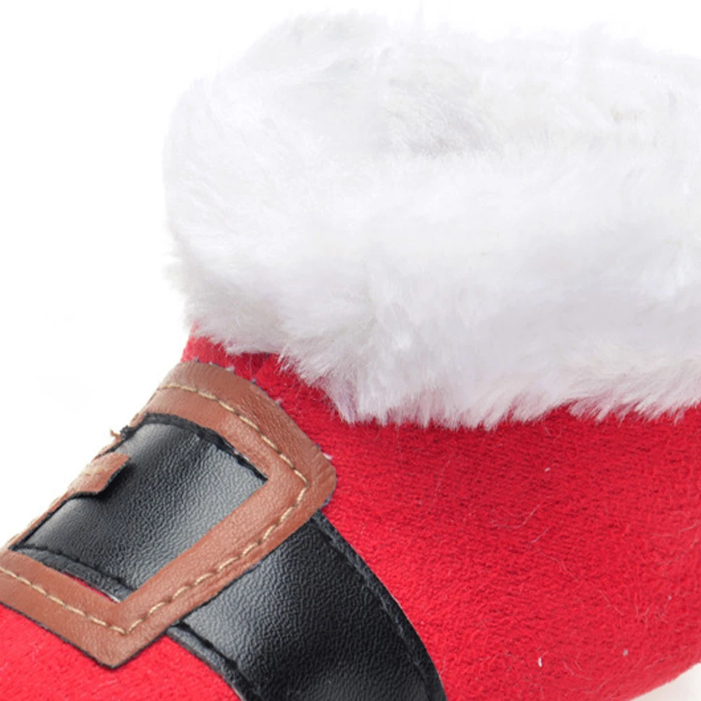 1Pair Warm Baby Walking Boots Red Coral Fleece Lined Non Slip Sole Christmas Theme Winter Shoes for 0-1 Year Soft Flexible
1Pair Warm Baby Walking Boots Red Coral Fleece Lined Non Slip Sole Christmas Theme Winter Shoes for 0-1 Year Soft Flexible