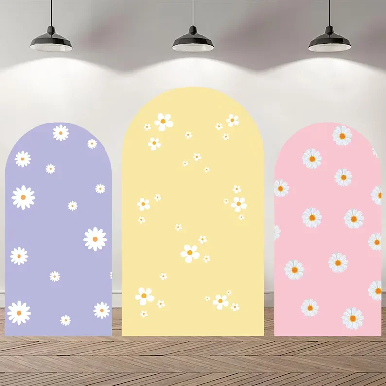 Mehofond 2-Sided Daisy Purple Pink Arch Cover Photo Backdrop Personalized Groovy Flowers Baby Shower Birthday Party Background
Mehofond 2-Sided Daisy Purple Pink Arch Cover Photo Backdrop Personalized Groovy Flowers Baby Shower Birthday Party Background