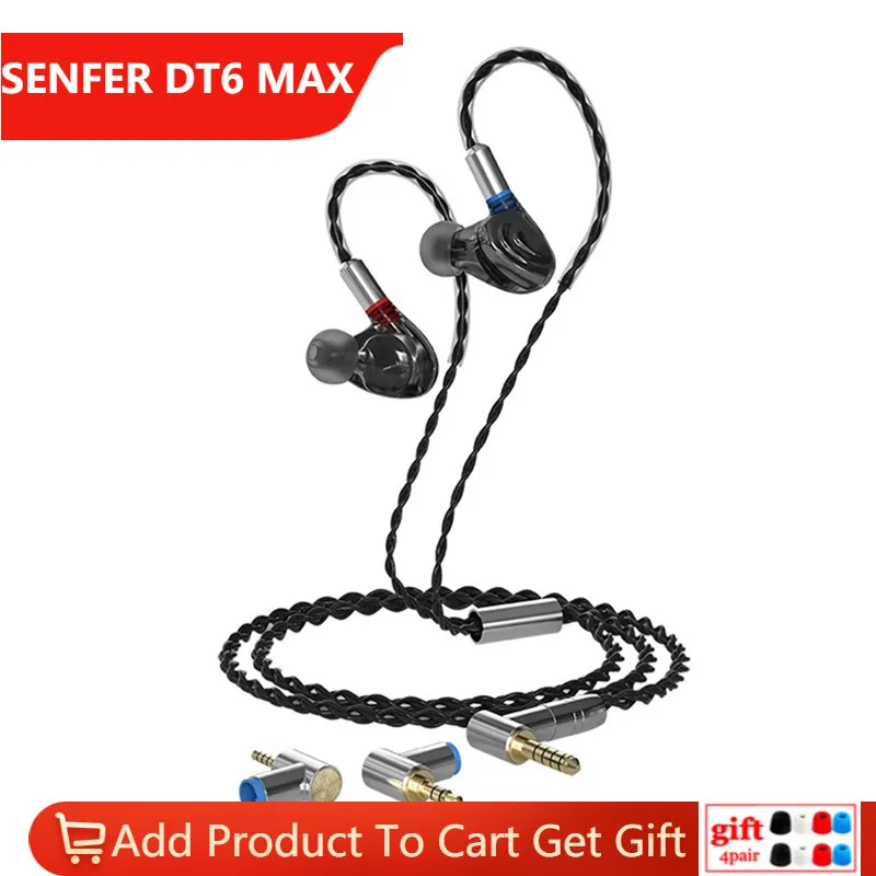 SENFER DT6 MAX Knoweles 1BA+1DD Piezo Hybrid In Ear Earphone HIFI DJ Running Sports Earplug Earbuds TRN MT1 VX PRO
SENFER DT6 MAX Knoweles 1BA+1DD Piezo Hybrid In Ear Earphone HIFI DJ Running Sports Earplug Earbuds TRN MT1 VX PRO