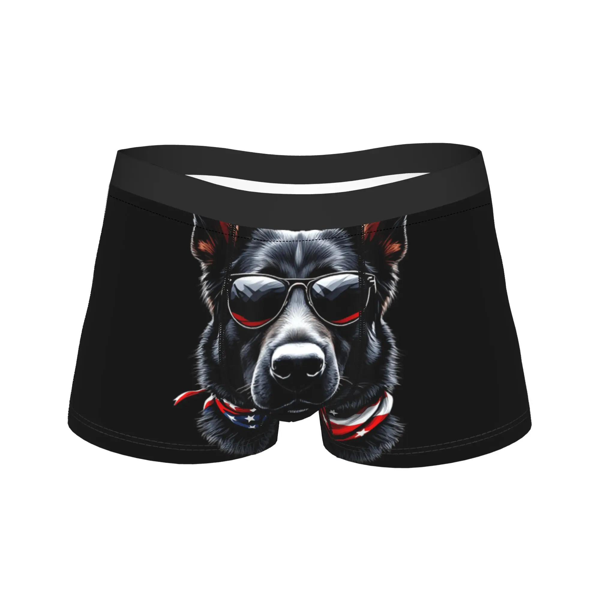 Black German Shepherd American Flag 4th July German Shepherd Underwear Custom DIY Boxer Shorts High Quality Males Underpants
Black German Shepherd American Flag 4th July German Shepherd Underwear Custom DIY Boxer Shorts High Quality Males Underpants